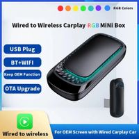 Wired to Wireless CarPlay AI Box Adapter for Car Stereo Type C Dongle Plug and Play Automatic Smart Link Phone CarPlay