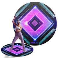 Foldable VR Mat for Meta Quest 3/Apple Vision Pro,Round Anti Fatiguet,Anti-slip and Comfortable Floor Mat,Compatible with PSVR2,Oculus/Meta Quest 2/Pro Color Purple