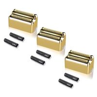 3 pack Professional Replacement Foil and Cutters for BaBylissPRO Barberology Double Foil Shaver,Compatible with BaBylissPRO Barberology FXFS2 Shaver,Gold