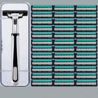 Disposable Razor for Women 3 Blade 36 Refills Razor (1 Handle and 36 Refills)