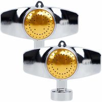 360 Degree Metal Spot Sprinkler,2 Pack Circle Pattern Sprinkler with Gentle Water Flow for Small Area Yard Lawn Garden Watering,Coverage Up to 30FT