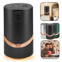 Waterless Car Essential Oil Diffuser Car Air Freshener - Scent Diffusers for Home Hotel Collection Diffuser Machine Fragrance Nebulizer(Black)