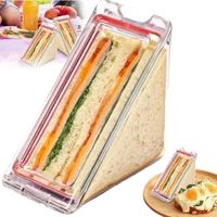 Sandwich Container Reusable Detachable Easy Clean Leak Proof Food Storage Portable Lunch Box BPA Free Eco-Friendly Snack Carrier Picnic Travel