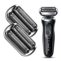 2 Pack 73S S7 Replacement Head Shaver Head Accessories Compatible with Braun Series7 Shaving Razor Head,Suitable for Braun S7 7020s,7025s,7085cc,7027cs,7071cc and 7075cc Shavers