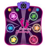 Bluetooth Dance Mat Light Up for Kids Birthday Party Built-in Music Interactive Fun Toy for Ages 3-12