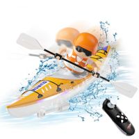 Remote Control Boats with LED Light for Kids, 2.4Ghz RC Boat for Pool and Lakes, Cool Pool Toys Gifts for Kids 6+(Orange)