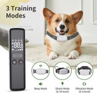 Beep Vibration Electric Rechargeable  Remote distance 400M dog training Long standby 5 levels Vibration 30 Shock leves