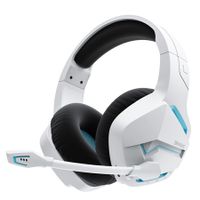 Wireless Gaming Headphones with Microphone for PC PS4 PS5 Playstation 4 5, Bluetooth Gaming Headphones with Microphone for Laptop, Gaming Headphones (White)