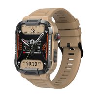 Smart Watches for Men, 1.85 Inch IP68 Waterproof Bluetooth Call (Answer/Make Call), Fitness Tracker Watch with 100+ Modes, Khaki