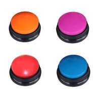 4 Color Voice Recording Button,Dog Buttons for Communication Pet Training Buzzer,30 Second Record & Playback,Funny Gift for Study Office Home - 4 Color Packs