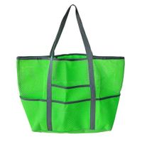 Extra Large Beach Bag, Mesh Beach Tote Bag Great Beach and Pool Bag for Family,  Durable Oversized Beach Bag, Green