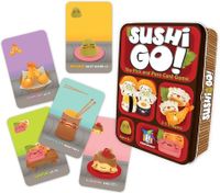 Sushi Go Card Game Pick Pass Family Dinner Fun Party for Kids Birthday and Christmas Gathering