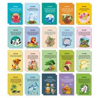 40 PCS Animal Fun Fact Postcards Bulk Pack Kids Students Friends Teachers Greeting Cards