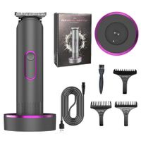 Hair Trimmer for Women, Waterproof Bikini Trimmer for Women for Wet & Dry Use, Rechargeable Hair Trimmer, Electric Razor&Shaver with Standing Recharge Dock