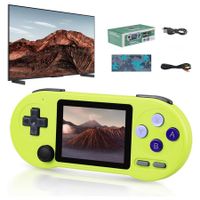 Retro Handheld Game Console, Game Console 11000 Games, SF2000 3.0in  IPS Screen Wireless Stick Game Station, Support TV & Multi-Language (Green)