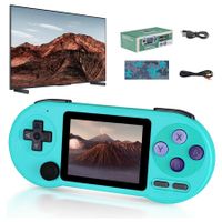 Retro Handheld Game Console, Game Console 11000 Games, SF2000 3.0in  IPS Screen Wireless Stick Game Station, Support TV & Multi-Language (Blue)