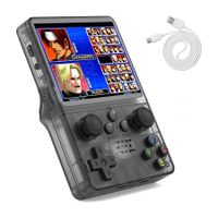 64G Retro Handheld Game Console, R35S Portable Console Built-in 15+ Emulator and 5000+ Classic Games, Pocket Games Emulator with 3.5inch IPS 640x480 Screen (Black)