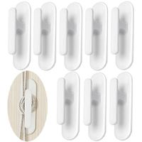 8 Pieces Blind Cord Winder Safety Adhesive Blind Cord Holder, Window Curtain Blind String Holder, for Home Office Window Blinds