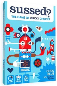 Wacky Choices Social Card Interactive Educational Entertainment Family Travel Conversation Starter Cool Blue Deck