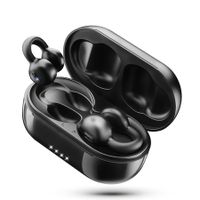 I20 Clip on Open Ear Earbud Bone Not Conduction Wireless Bluetooth Headphones with mic Noise Cancelling Waterproof for Sports,Cycling,Driving,Running (Black)