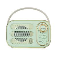 Bluetooth Speaker, Small Wireless Bluetooth Speaker, Cute Old Fashion Style Aesthetic for Kitchen Desk Bedrooms Office Party Home, Gift for Friend (Green)