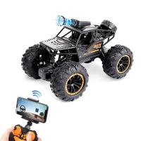 Remote Control Car with Camera, High Speed Alloy Off Road Truck Fast Racing Vehicle Electric Hobby Toy Car Gift for Boys Kids Teens