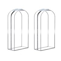 Set of 2 102cm Gusseted All Clear Garment Bags for Hanging Clothes Ideal for Shirts Coats Dresses Closet Storage