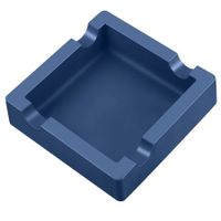 Cigar Ashtray with Large Cigar Rests Suit for Most Gauge Cigars,Silicone Cigar Ashtrays for Patio Outdoors Indoor,Unbreakable/Non-Slip/Burn-Resistant Outdoor Ashtray (Blue)