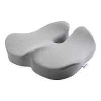 Seat Cushion for Office Chair,Pressure Relief Seat Cushion for Long Sitting,Non-Slip Memory Foam Firm Coccyx Pad for Relief Sciatica,Hip (Lightgray)