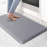 Kitchen Mat Cushioned Anti Fatigue Rug Waterproof,Non Slip,Standing and Comfort Desk/Floor Mats for House Sink Office 71*44cm (Grey)