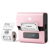 Portable Bluetooth Label Printer – Inkless Thermal Barcode Maker for Small Business,Crafts,Clothing,Address & Mailing,Compatible with Phone & PC