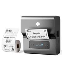 Portable Bluetooth Label Printer – Inkless Thermal Barcode Maker for Small Business,Crafts,Clothing,Address & Mailing,Compatible with Phone & PC