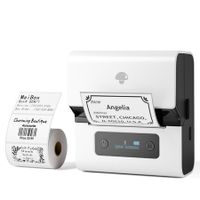 Portable Bluetooth Label Printer – Inkless Thermal Barcode Maker for Small Business,Crafts,Clothing,Address & Mailing,Compatible with Phone & PC