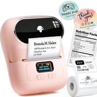 Bluetooth Portable Thermal Label Printer – Upgraded Barcode Maker for Products,Addresses,Small Businesses,Office & Home,Compatible with Phone,Tablet,PC,Mac