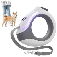 Retractable Dog Leash with Flashlight 118 in Round Handle Dog Leash with Lock  for Small and Medium Dogs