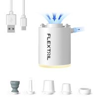 FLEXTAILGEAR Tiny Pump,Portable Air Pump USB Rechargeable Air Pump for Outdoor Adventures,Perfect for Sleeping Pads,Swim Rings,Air Pillows,Mattresses (White)