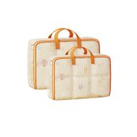 Set of 2 35L 45L PVC Moving Packing Bags Household Storage Organizer Transparent Quilt Bags for Clothing