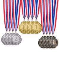 Gold Silver Bronze Award Medals-Winner Medals Gold Silver Bronze Prizes for Competitions,Party,Olympic Style,2 Inches,12 Pieces