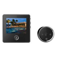 Video Door Viewer, 1200mAh Build in Lithium Battery Peephole viewer Build in cyclic Storage Door Camera Outdoor Security Cam Door 3 inch LCD Screen 1MP Camera