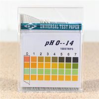 PH Test Strips, Universal Application (pH 0-14), 100 Strips for Saliva, Soap, Urine, Food, Liquids, Water with Soil Testing, Lab Monitoring