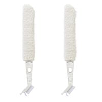 Set of 2 Air Conditioning Louver Ash Brushes Dusting Cleaner Tools for Kitchen Door Window Bedroom Car Vent