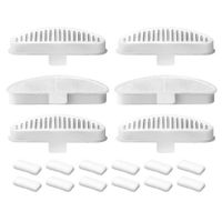 6 Pack Replacement Filters and 12 Pack Filter Sponges for 67oz/2L Wireless Automatic Pet Fountain