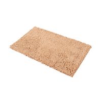 Set of 1 Highly Absorbent Microfiber Door Mat Pet Rug Non Slip Thick Washable Soft Chenille 60x40cm for Kitchen Bedroom Indoor Outdoor Khaki