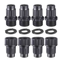 4Pack Expandable Garden Hose Repair Kit, Plastic Flex Hose Repair Kit, Male and Female Hose End Repair Fittings/Connector