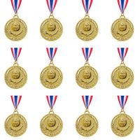 12 Pieces Gold Award Medals-Winner Medals Gold Prizes for Sports,Competitions,Party,Spelling Bees,Olympic Style,2 Inches