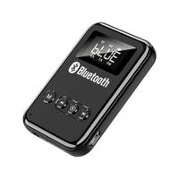 Bluetooth Transmitter Receiver LCD Screen Audio V5.0 Adapter 4-in-1 Wireless AUX Adapter TV Car PC Home Theater Speakers MP3 Player