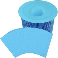 30 Pcs Pool Skimmer Socks for Filters Baskets or Hot Tub Filter, Swimming Pool Accessories, Blue