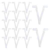 Pool Butterfly Clips V Clips Attachment Clips Replacement for Pool Spa Brush Leaf Rake Leaf Skimmer, 24 Pack