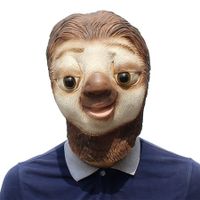 Sloth Latex Masks Funny Halloween Dress Up Costume Halloween Christmas Party   Carnival Head covers