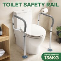 Toilet Safety Rail Bathroom Handrail Surround Frame Medical Aid Seat Grab Support Bar for Elderly Seniors Handicap Disabled